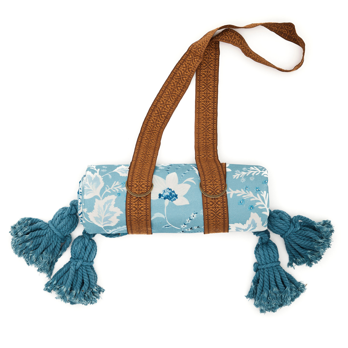Wandering Folk Artic Folk Picnic Rug rolled up