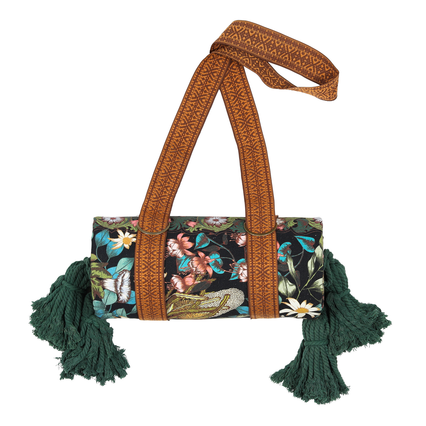 Wandering Folk Native Wildflower Picnic Rug Rolled Up