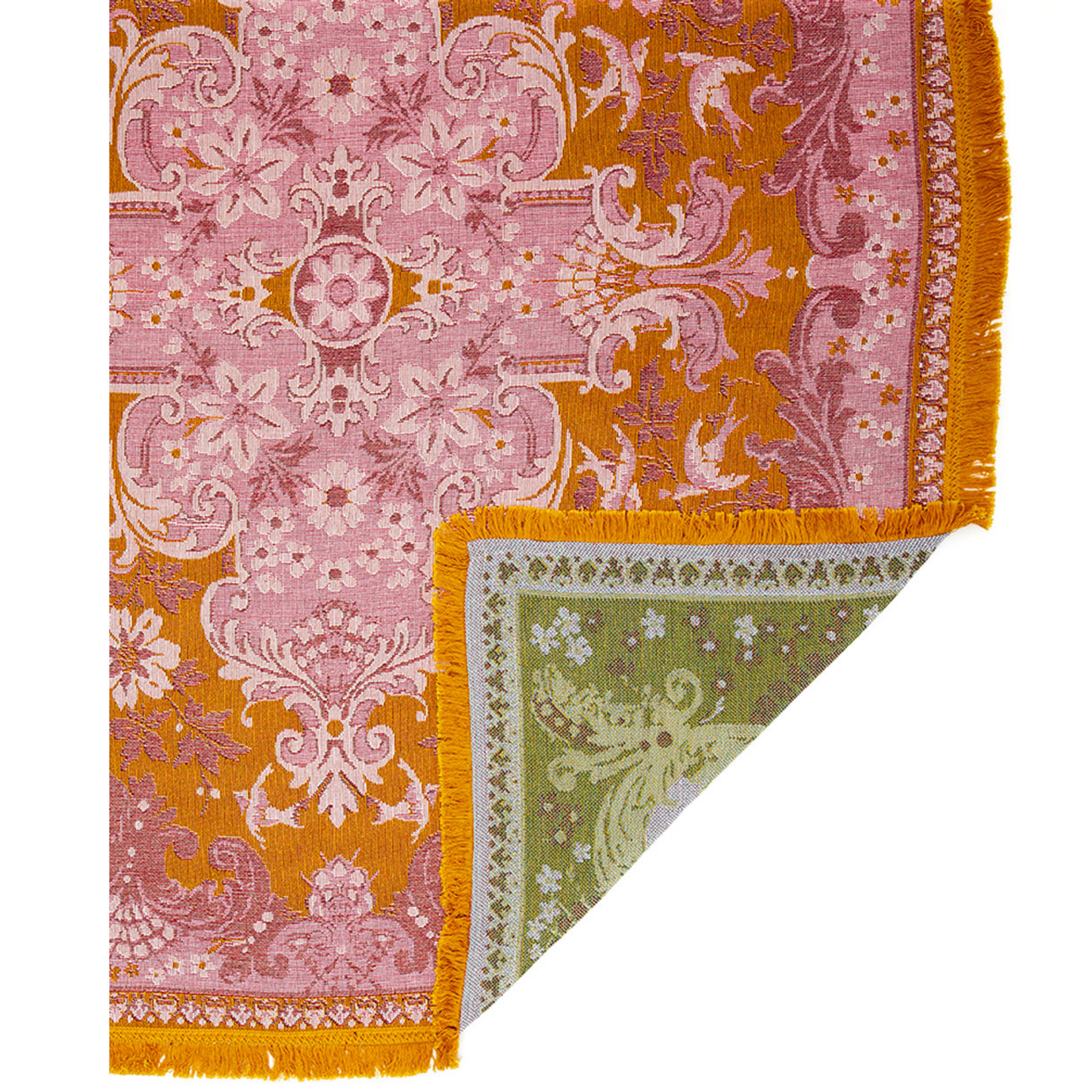 Wandering Folk Rose Wandering Throw Folded