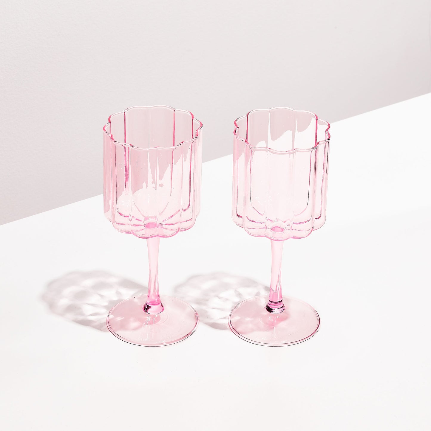Two x Wave - Wine Glasses