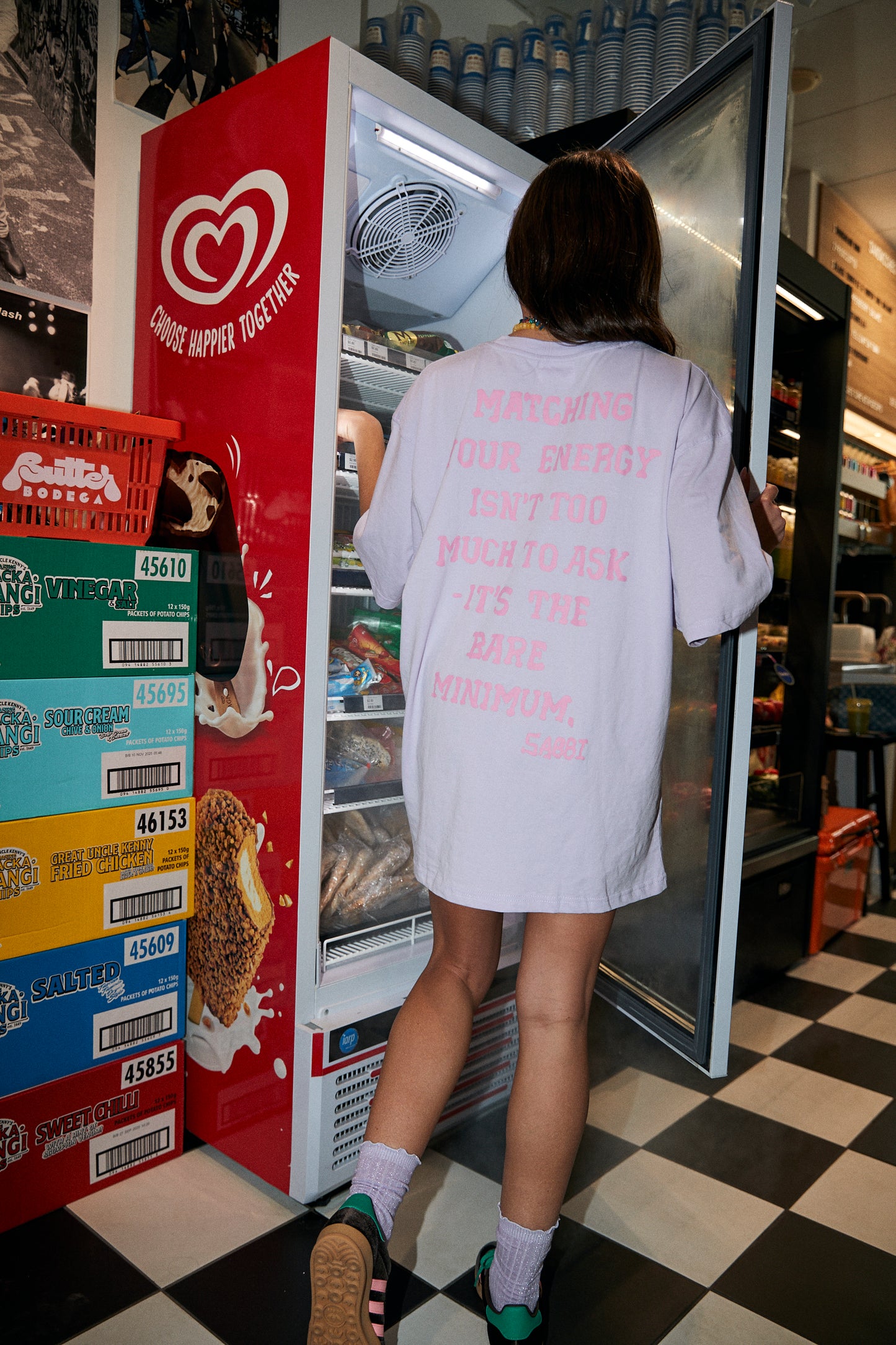 Big tee energy meets bold self-love vibes. The Very Oversized Self Love Club Tee in Lilac is your ultimate wear-anywhere statement piece – roomy, relaxed, and unapologetically comfortable. Made from premium cotton with a lived-in feel, it features the iconic "SELF LOVE CLUB" graphic on the front in vibrant green, while the back serves up your daily reminder: "Matching your energy isn’t too much to ask – it’s the bare minimum."