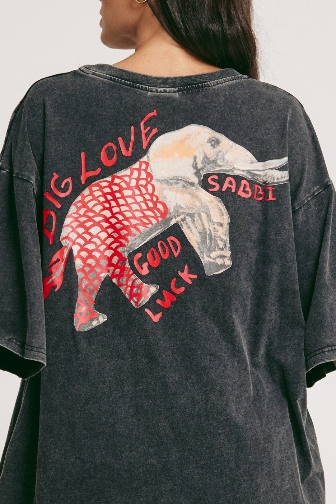 Spread good vibes and bold energy in The Big Love Tee - Black, your new oversized essential with a touch of wild spirit. Crafted from soft, washed cotton for that lived-in feel, this tee is designed for comfort, confidence, and a little bit of chaos.