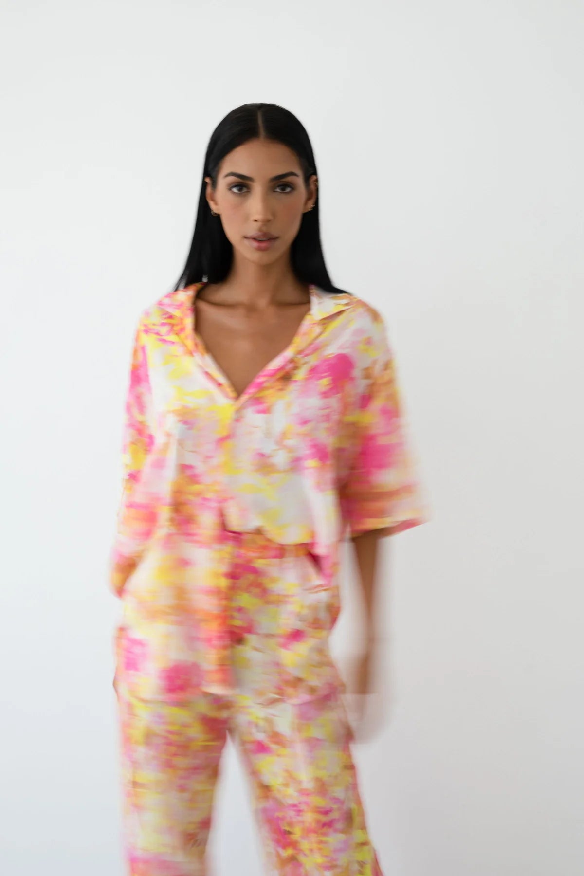 Camille Relaxed Shirt - Aurora Pink