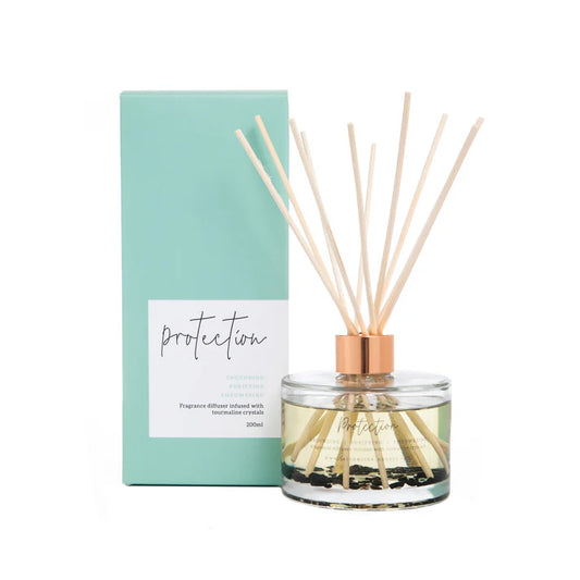 This heavenly scent will have you daydreaming of a coastal getaway. A relaxing, fresh blend infused&nbsp;with Tourmaline crystals to&nbsp;protect against negative energy and promote a balanced space. &nbsp;&nbsp;&nbsp;

Makes for a lovely home interior gift item for yourself.

TOURMALINE

Grounding | Purifying | Empowering&nbsp;


Bergamot, Jasmine, Coconut, Ylang Ylang Rosewood