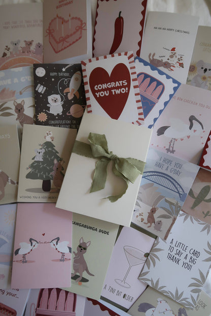 Better together GREETING CARD. Sardines, Love, Wedding