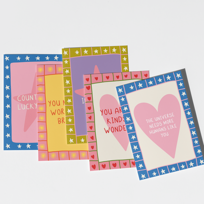 World Shine Brighter | Thank You Card | Appreciation Card