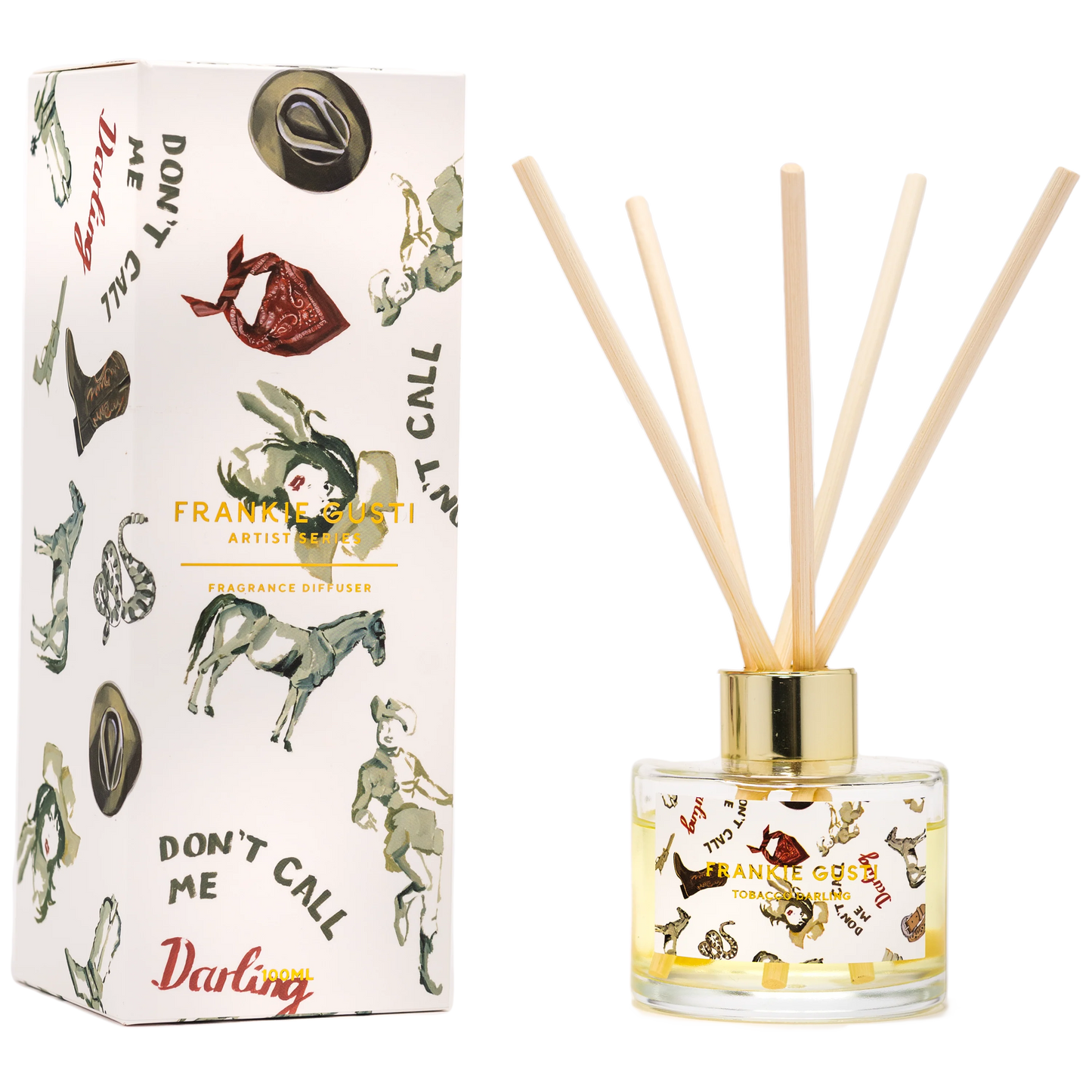 Velvety&nbsp;tobacco&nbsp;leaf entwined with a medley of dried fruit and rich spices, upon layers of intoxicating cacao, creamy vanilla and tonka bean, balanced by delicate&nbsp;tobacco&nbsp;flower.

Artwork by Whitney Spicer

100mls
4-6 months use
Cruelty free&nbsp;+ vegan
High quality fragrance oil&nbsp;
Natural reeds
Hand poured in the Yarra Valley | Melbourne