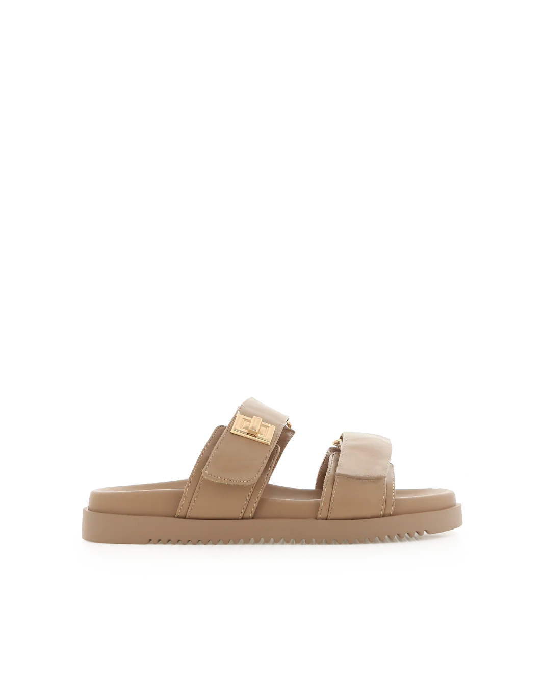 Amylee is a luxe summer slide, available exclusively to Billini.

Get holiday ready with this luxe & easy to wear slide.

Featuring;

flat footbed with chunky exposed sole
open round toe
thick twin strap on upper with adjustable velcro straps
faux buckle on strap in gold hardware detailing
open heel counter
synthetic upper, lining and outsole