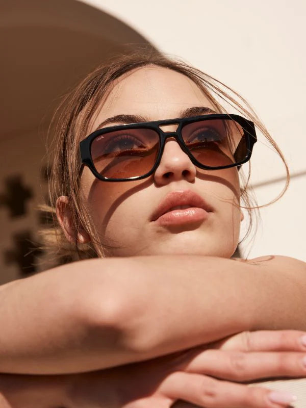 Wear your ticket to roam with Atlas in Black by&nbsp;Sito Shades. This lightweight aviator frame pairs bold confidence with effortless cool, perfect for sunrises, city streets, or spontaneous road trips. Crafted from durable eco acetate and fitted with premium UV lenses, Atlas keeps your eyes protected while moving seamlessly from adventure to everyday. Designed in Australia, it’s freedom with a refined edge — no itinerary required.

Lens Colour:&nbsp;Cedar Gradient