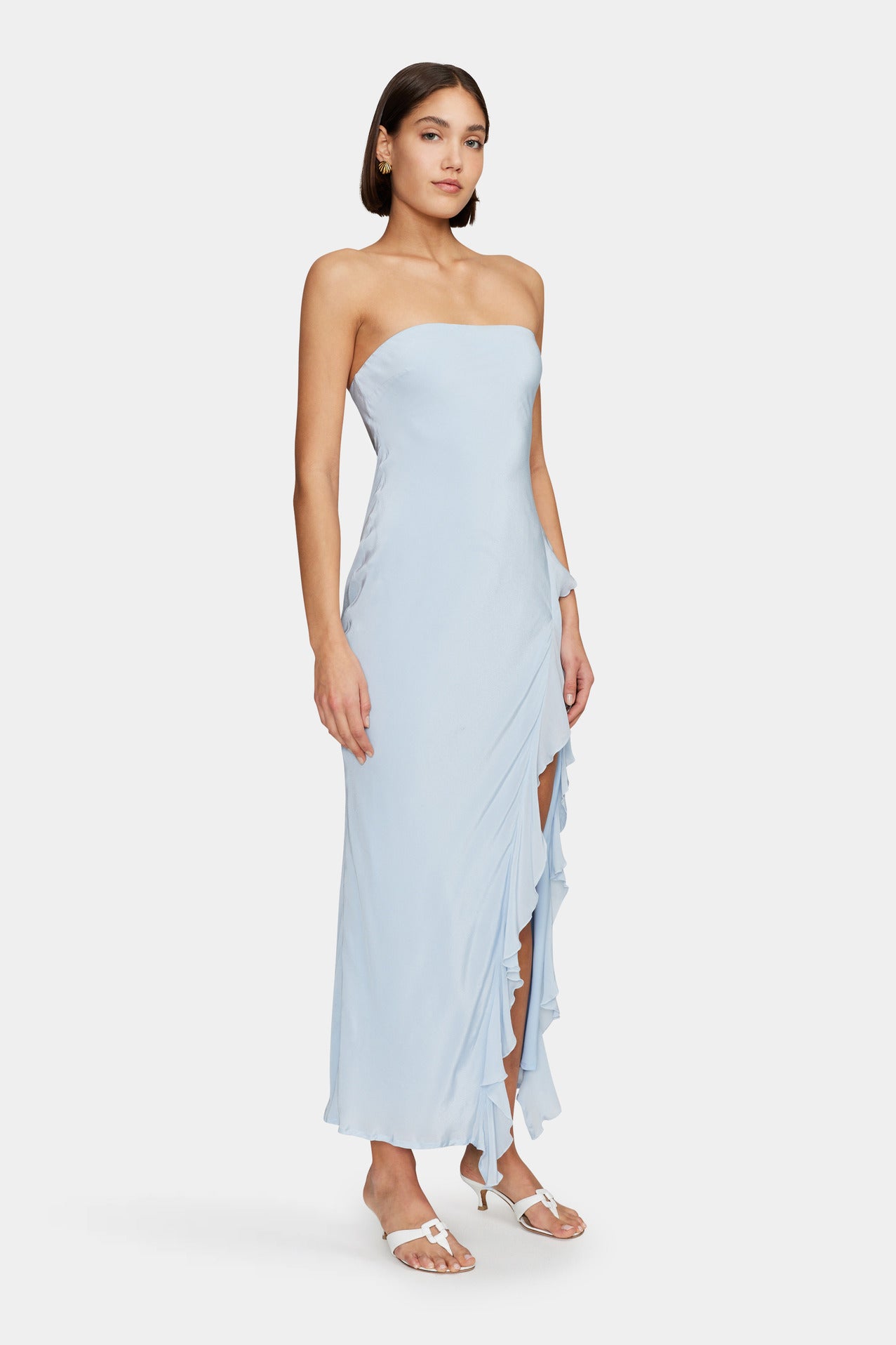 Effortlessly chic and timeless, the Calista Maxi Dress in Sky by Ownley is your go-to piece for dreamy, feminine style. Featuring a soft blue hue, a flattering silhouette, and flowy fabric, this dress is perfect for summer events, beachside dinners, and special occasions. Elevate your wardrobe with this must-have maxi dress!