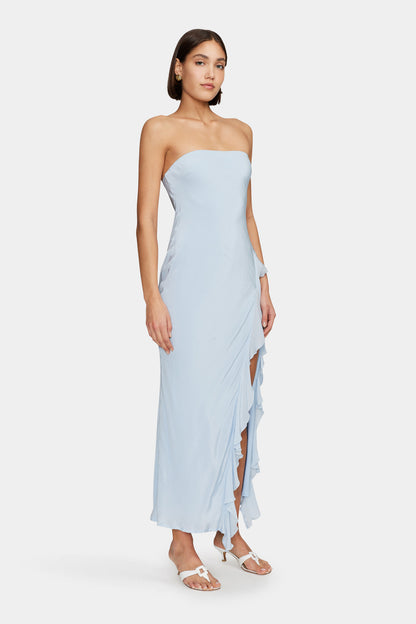 Effortlessly chic and timeless, the Calista Maxi Dress in Sky by Ownley is your go-to piece for dreamy, feminine style. Featuring a soft blue hue, a flattering silhouette, and flowy fabric, this dress is perfect for summer events, beachside dinners, and special occasions. Elevate your wardrobe with this must-have maxi dress!