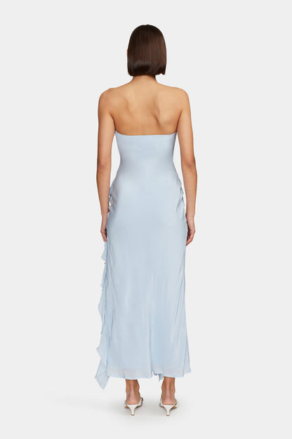 Effortlessly chic and timeless, the Calista Maxi Dress in Sky by Ownley is your go-to piece for dreamy, feminine style. Featuring a soft blue hue, a flattering silhouette, and flowy fabric, this dress is perfect for summer events, beachside dinners, and special occasions. Elevate your wardrobe with this must-have maxi dress!