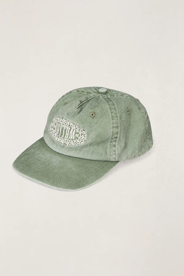 A soft, lightweight cap with a low-profile shape. Made from pigment-dyed cotton twill with an adjustable brass slider and tonal embroidery.