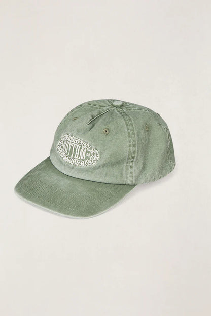 A soft, lightweight cap with a low-profile shape. Made from pigment-dyed cotton twill with an adjustable brass slider and tonal embroidery.