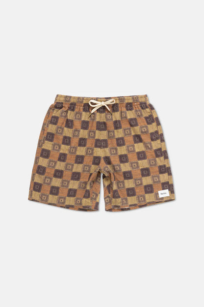 Step into retro surf nostalgia with the Racket Jam in Ochre. Cut in a relaxed 17-inch fit, this all-over printed jam delivers an easy-going, worn-in feel—ideal for long beach days and warm coastal nights.