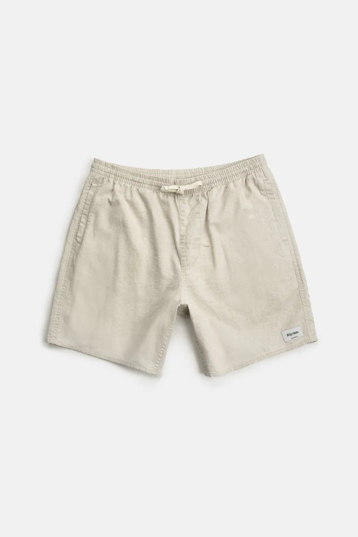 The Classic Linen Jam is a relaxed elastic waist short crafted in durable linen cotton blend mid-weight fabric, this style fits 17" above the knee and features side pockets and a back patch pocket, including an elastic waist with an adjustable drawcord, designed for everyday comfort and wear.
