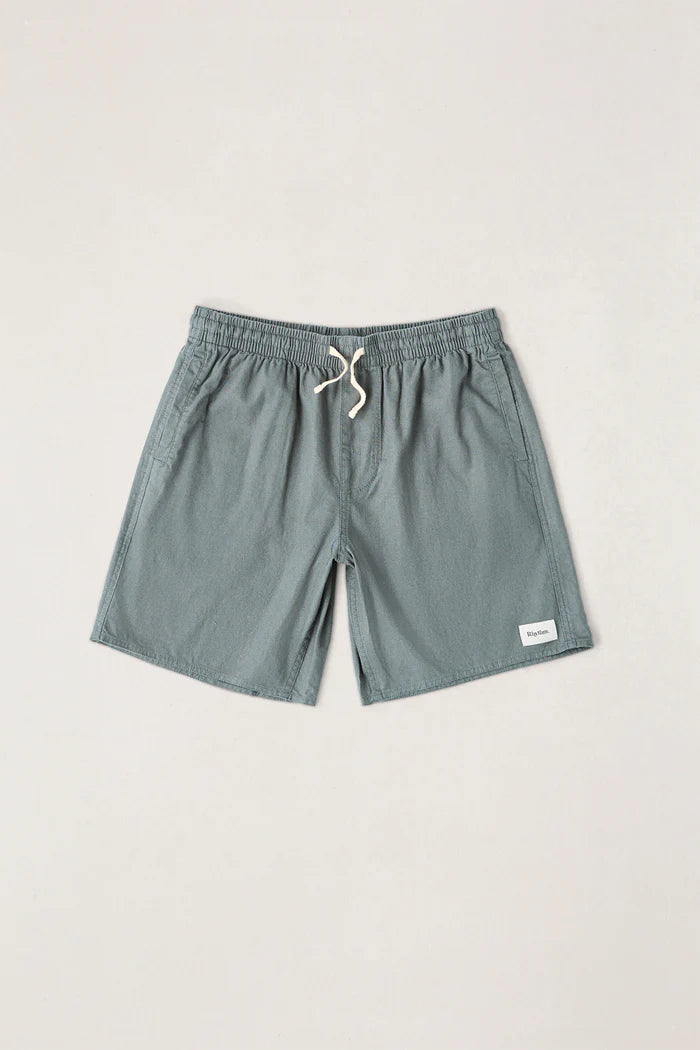Stay cool and stylish with our Classic Linen Jam in Silver Pine. These relaxed elastic waist shorts, made from a linen blend, are ideal for warm days at the beach or casual outings. Their breathable fabric ensures comfort, making them a must-have for your summer wardrobe.



