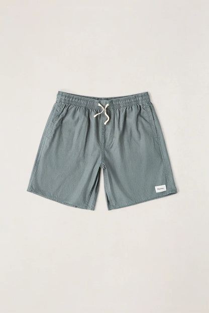 Stay cool and stylish with our Classic Linen Jam in Silver Pine. These relaxed elastic waist shorts, made from a linen blend, are ideal for warm days at the beach or casual outings. Their breathable fabric ensures comfort, making them a must-have for your summer wardrobe.




