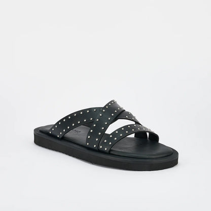 Capri Footbed - Black / Silver