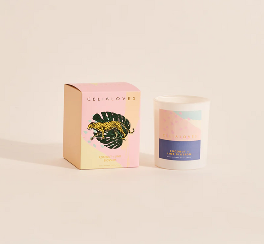 Celia Loves scented soy candles have been carefully curated to instantly elevate your everyday moments and *seriously* scent your space. Hand-poured into contemporary glass vessels using only 100% cotton, lead-free wicks, they’re a chic addition to any space (and an epic gift that will get you LOTS of brownie points).&nbsp;