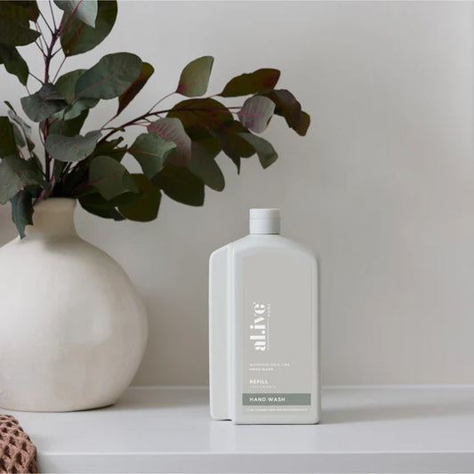 Refill your Watermelon &amp; Lime bottle with our 1 L Hand Wash Refill. This sustainable refill solution is designed to reduce waste and offer a practical, eco-friendly way to top up your favourite al.ive body essential.


