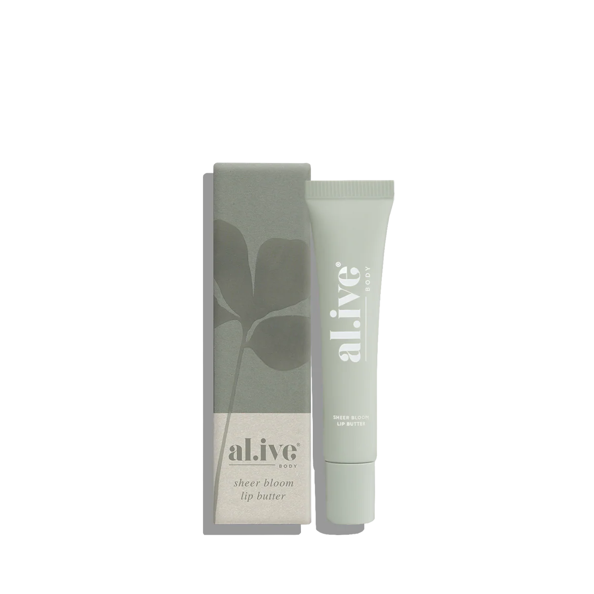 A nourishing 15ml Sheer Bloom Lip Butter enriched with Vitamin E and nourishing oils to support hydration and softness. Lightly scented with a soft, sweet Ivory Bloom aroma inspired by white florals.