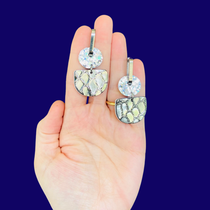 Dainty Hoops Silver Sparkle