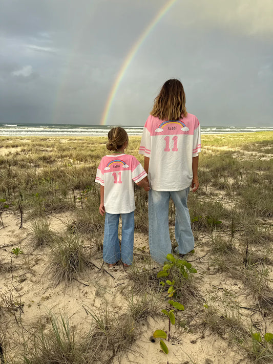 KIDS PONY CLUB TEE - PINK