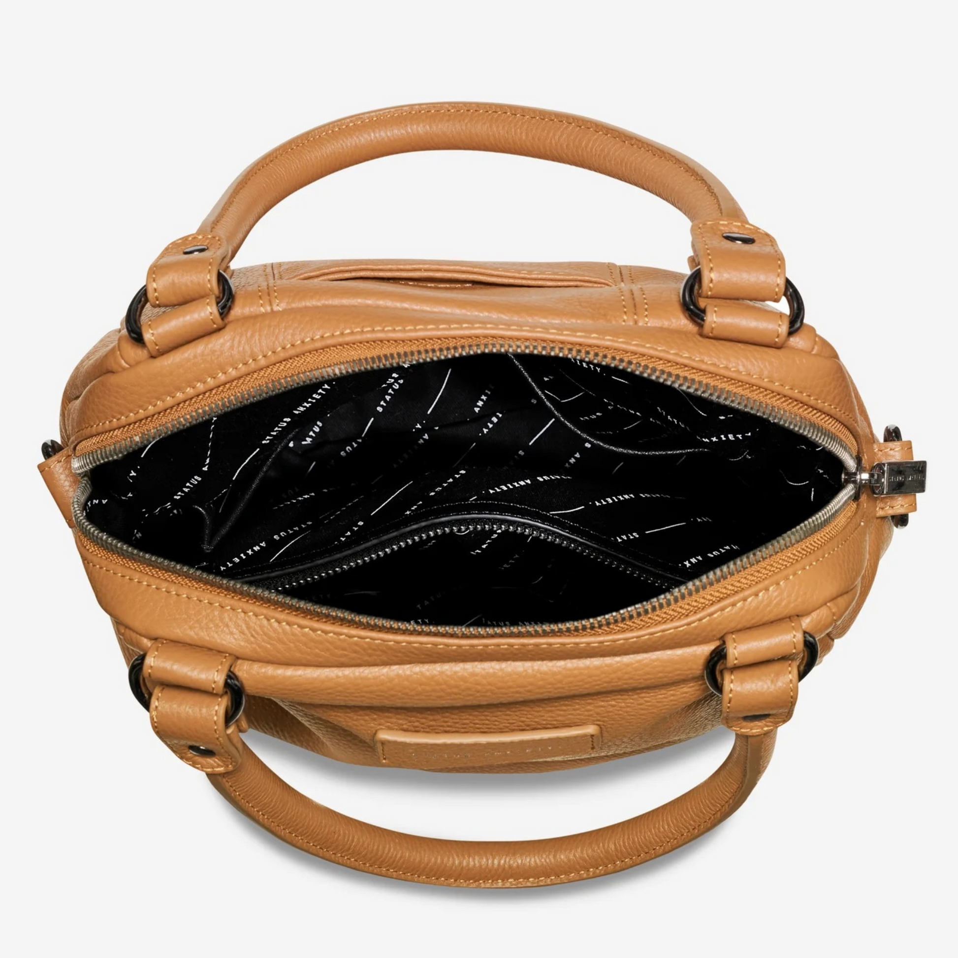 Status Anxiety, the Last Mountains handbag with its taller silhouette is the perfect day to night companion and can be worn over elbow, shoulder or body (with long strap).