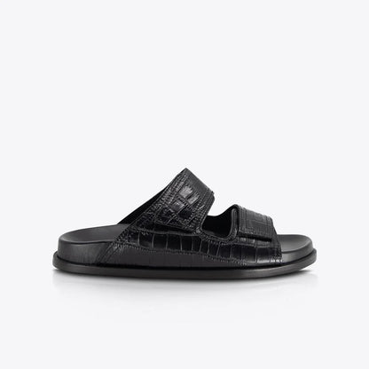 Shine Footbed - Black Croc