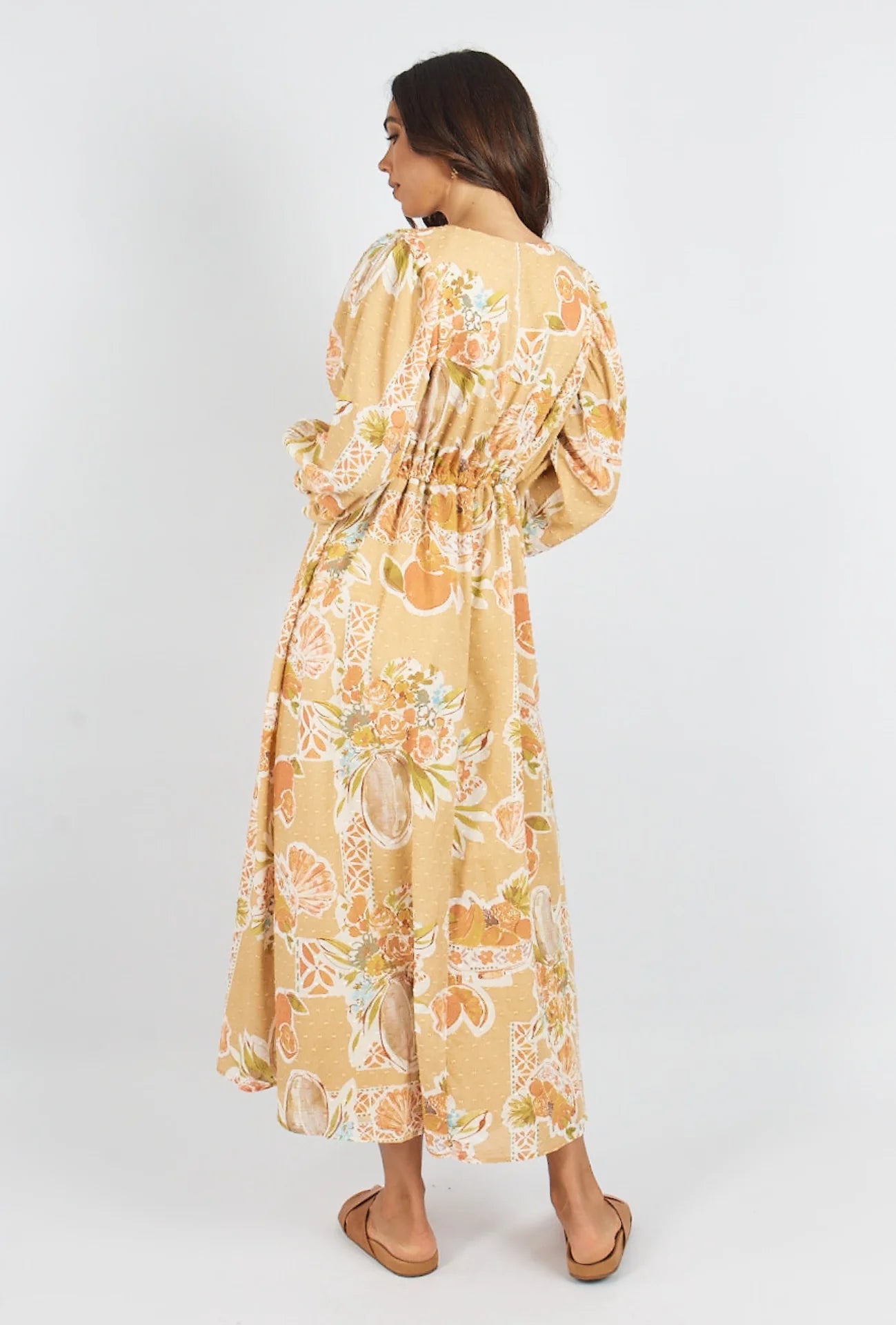 Cameo Maxi Dress - Tropical Print