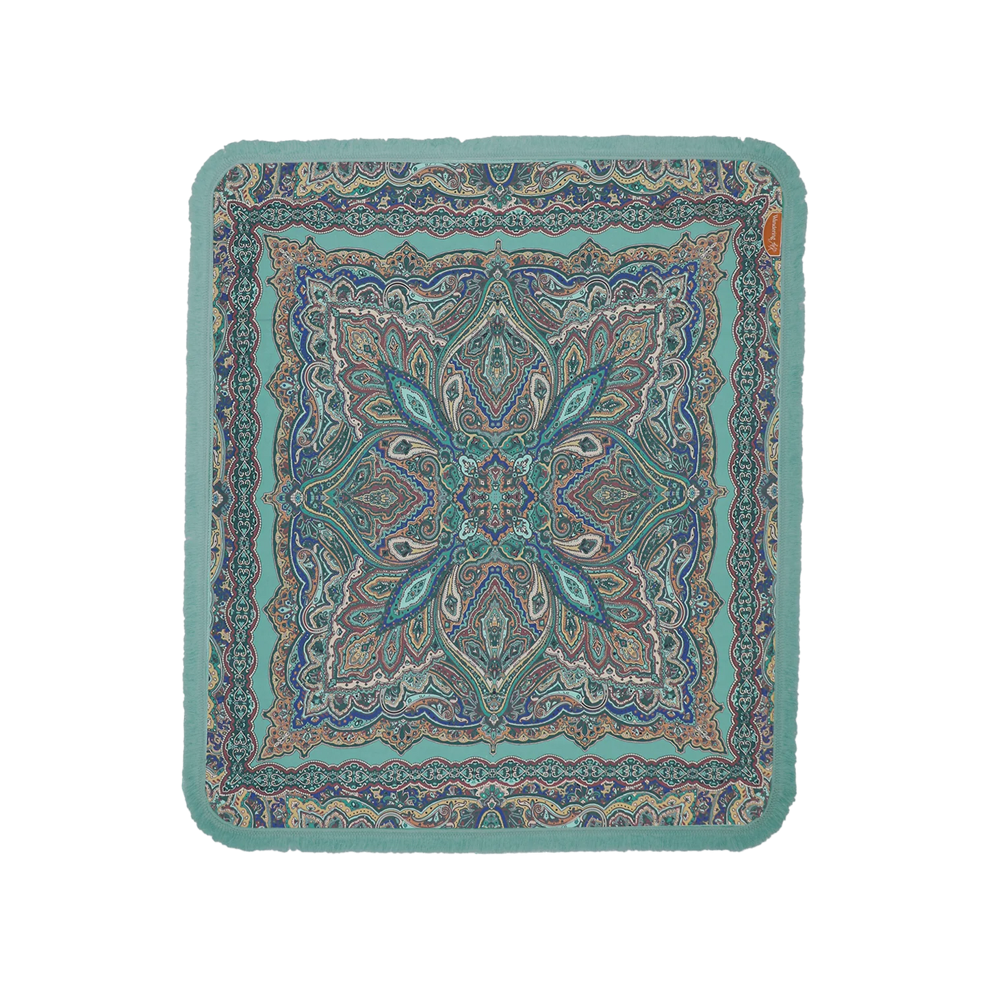 The Topanga Picnic Blanket is a luscious remix of the iconic 60s paisley print and an earthy 70s colour palette, inspired by the hippy mecca of bygone eras, Topanga Canyon. Featuring a new shape with rounded corners and a fringe trim which give this rug a laid back vintage flair. We pride ourselves on our high standards of craftsmanship and the quality materials we use so that our products can be cherished for a lifetime.