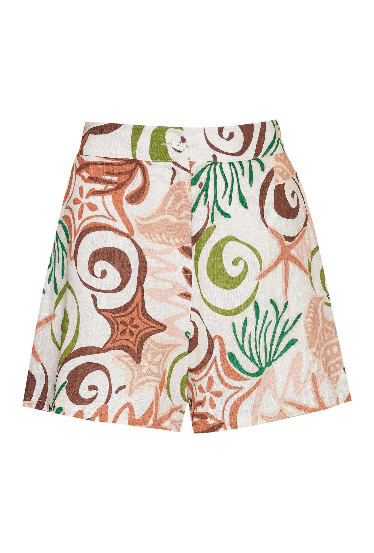 Our Gilly Shorts in Koralli Print are perfect to throw on after a beach day and co-ordinate with our matching Cynthia Top.