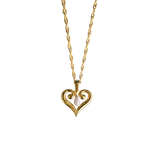 Be the ultimate classic queen with the Isabella Necklace! This stunning twist-chain necklace adds a chic point of difference to your look.The perfect layering piece to bring any outfit to life, the Isabella necklace is a timeless classic with a twist. Featuring a twisted chain with pearl details for a touch of elegance, this delicate accessory is sure to make a statement!