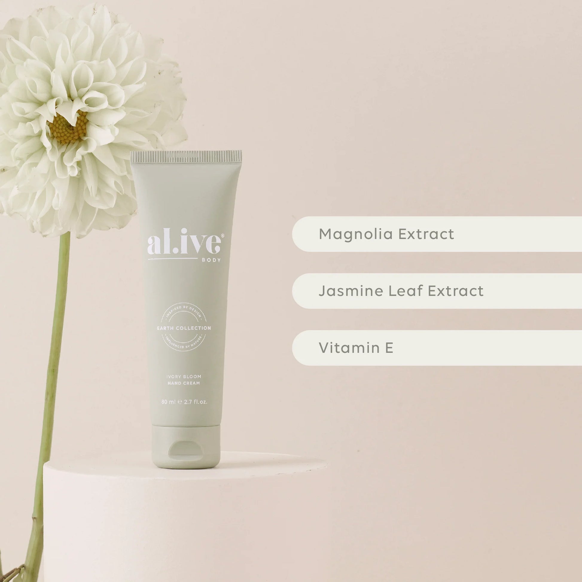 A nourishing 80ml Hand Cream enriched with magnolia and jasmine leaf extracts to help hydrate and soften hands. Featuring our limited edition Ivory Bloom scent, inspired by soft white florals.