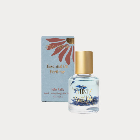 Idle Falls is an Australian-made natural perfume roller created to bring a sense of tranquility and calm. This serene aromatherapy blend features uplifting Grapefruit and Bergamot, floral notes of Ylang Ylang and Neroli, and the soothing presence of Blue Tansy and soft Vanilla. Housed in a sustainable recyclable glass roller bottle, it's crafted with natural botanical ingredients and pure essential oils—offering a gentle, grounding scent to support mindful self-care moments, clarity, and emotional ease. The