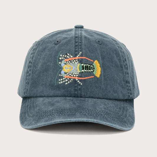 This lightweight cotton hat has a weathered look and feel, making the Tropical Rock Lobster Lid as comfortable as it is attractive. The exclusive Pallion Point embroidered design stands out on the stony blue fabric - a unisex look sure to pair perfectly with your catch. Stoke the coals, chuck on your Crayfish Lid and get set for a feast around the fire with this crowd-favourite Fish Lid