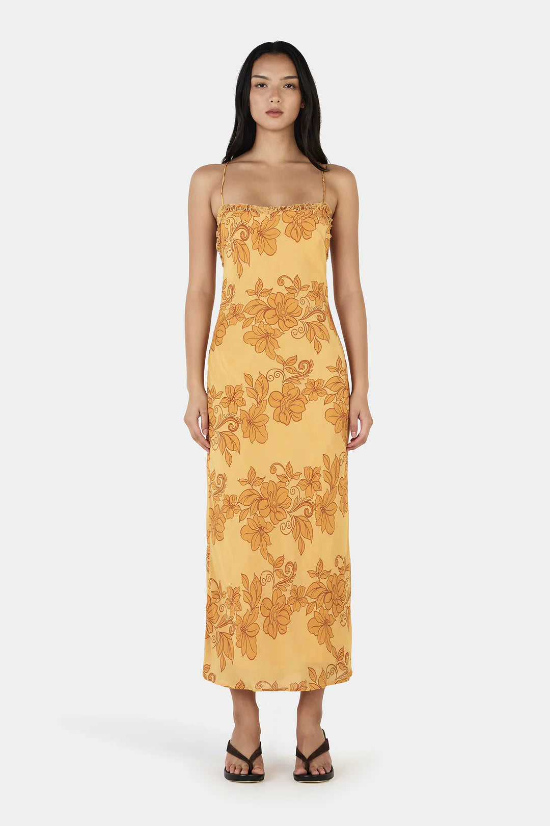 SAMANTHA MIDI DRESS-ROLLING WAVES MANGO