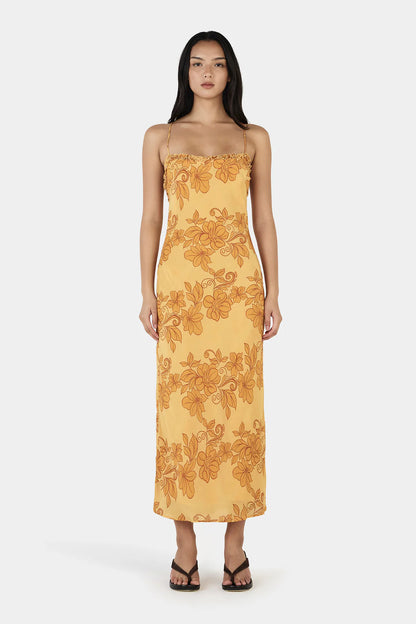 SAMANTHA MIDI DRESS-ROLLING WAVES MANGO