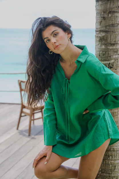 The Zuri - Embrace effortless style with the Zuri Tunic. We love her styled as is or with our Nia Pants. Her floaty silhouette is one you'll reach for time and time again.