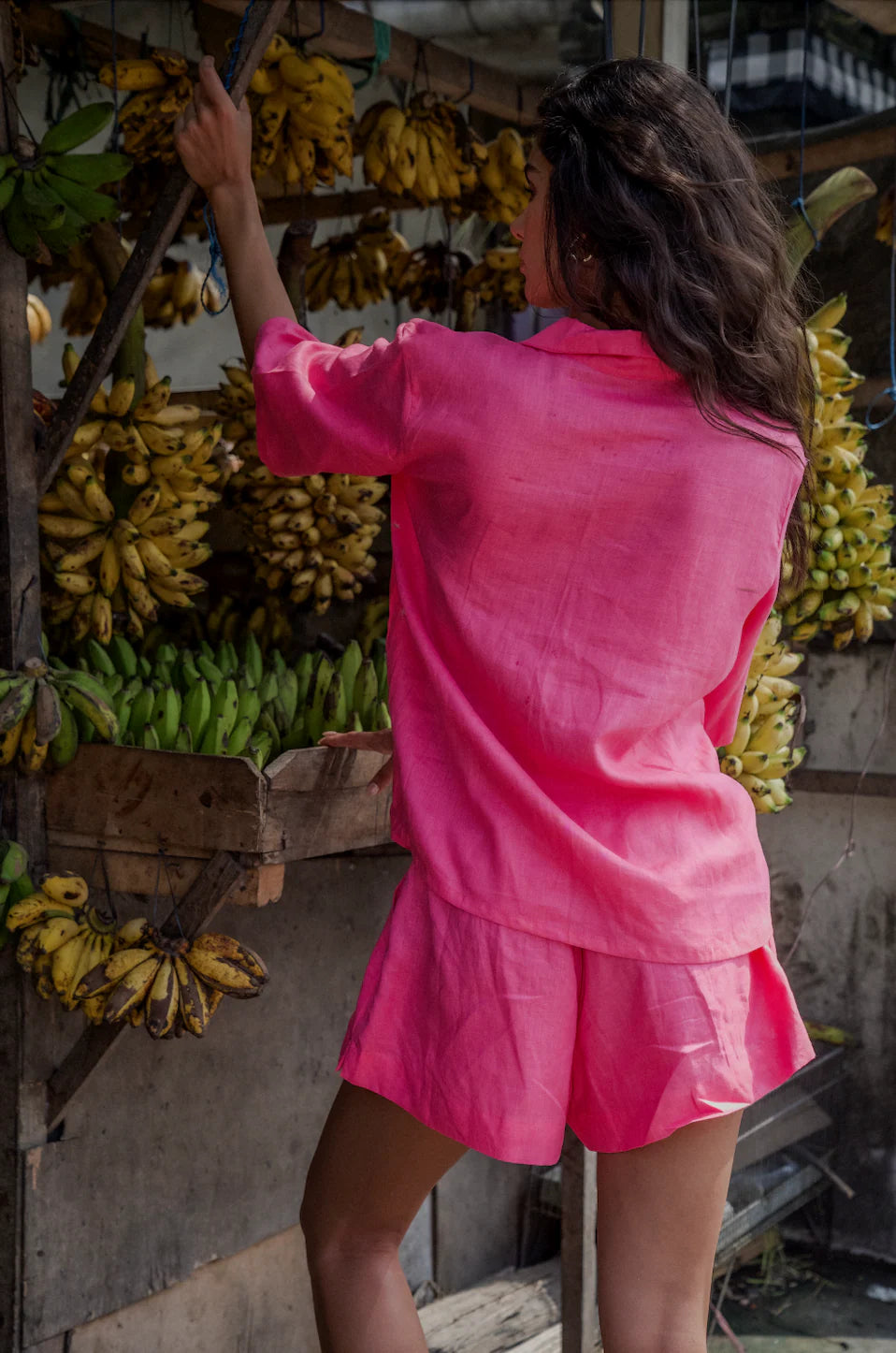 The Lou - Offering a relaxed fit she's classic and cool and designed for trans seasonal wear. Pair back with our Luna Shorts or Nia Pants for the perfect set.

Hand dyed on 100% Linen.
