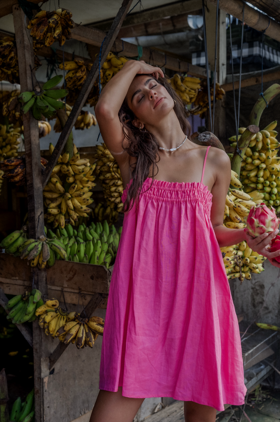 pops + co The Bobbie - The perfect sundress is here. This Summer staple is designed to be worn on high rotation and transport you to all your Summer vacations and occasions.&nbsp;

Hand&nbsp;dyed on 100% Linen.