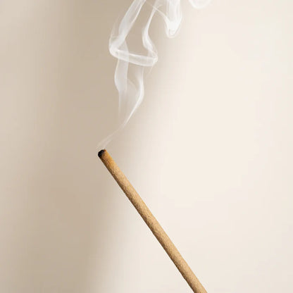 Let calm meet clarity with our natural incense sticks hand-infused in Australia. This set of 10 sticks are carefully soaked in a grounding aromatherapy blend of Jasmine and Bergamot natural oils to create a soothing, floral aroma with a bright citrus edge. Presented in sustainable packaging, these luxury incense sticks help transform your space into a mindful sanctuary. Light one to ease into the day or unwind at dusk—each aromatherapy ritual invites balance, presence, and a moment to simply breathe. The pe
