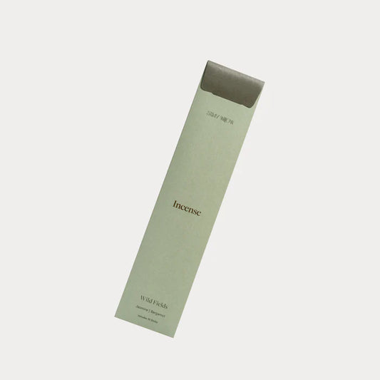 Let calm meet clarity with our natural incense sticks hand-infused in Australia. This set of 10 sticks are carefully soaked in a grounding aromatherapy blend of Jasmine and Bergamot natural oils to create a soothing, floral aroma with a bright citrus edge. Presented in sustainable packaging, these luxury incense sticks help transform your space into a mindful sanctuary. Light one to ease into the day or unwind at dusk—each aromatherapy ritual invites balance, presence, and a moment to simply breathe. The pe