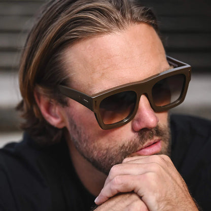 Alta - Expresso w Brushed Bronze Metal Trim/Brown Gradient Lens