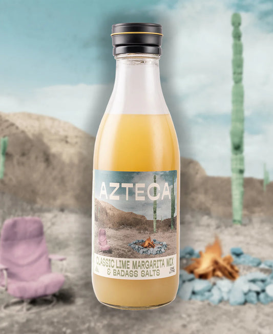 The Classic Margarita  - Our thirst quenching, juicy and lime forward mix, with a hint of cooked pineapple. Perfect balance of salty, sour and sweet.

Ingredients - Fresh lime juice, filtered water, agave nectar*, citrus oil (lime, orange, grapefruit), sea salt, dried citrus (lemon, lime, orange). *organic ingredients.