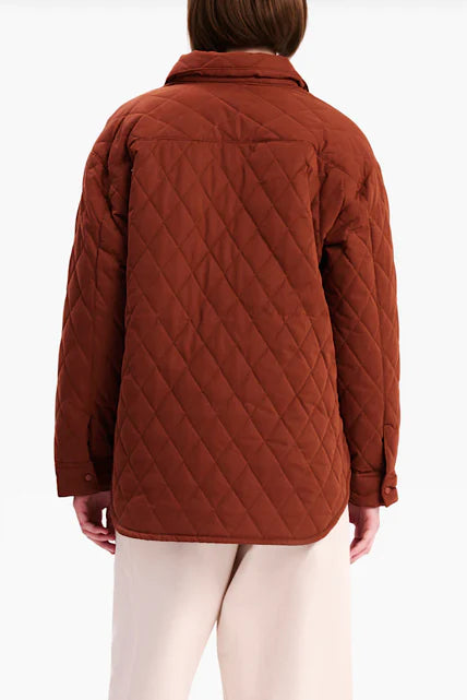Filipa Quilted Jacket Terracotta