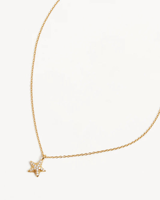 Known as the Star of the Sea, the starfish's ability to regenerate makes&nbsp;our&nbsp;18k Gold Vermeil&nbsp;By&nbsp;the Sea&nbsp;Starfish Necklace&nbsp;a symbol of strength and resilience through challenges.&nbsp;Encrusted with sparkling crystals, wear&nbsp;this keepsake&nbsp;for protection,&nbsp;guidance&nbsp;and divine love.&nbsp;
