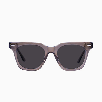 Prisoner II - Transparent Mocha w. Gold Metal Trim / Black Lens