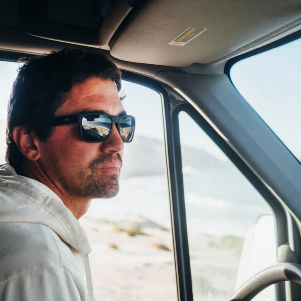 Essential style for those who love the outdoors. Rambler’s lightweight yet tough Swiss Grilamid frame stands up to your brightest adventures, while its mineral glass lenses are scratch-resistant and sustainably made. An absolute classic, suiting most faces and social occasions.